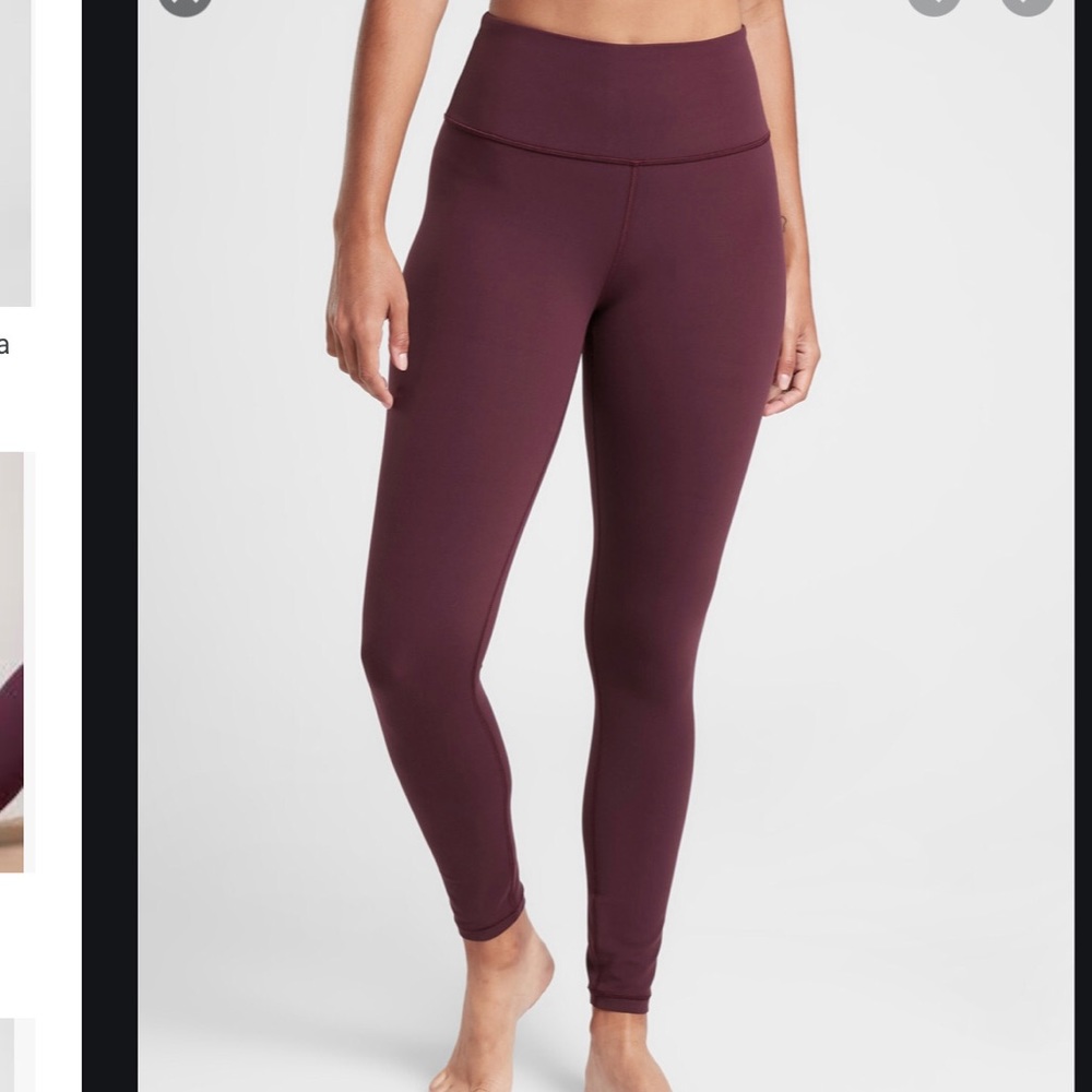 DISCONTINUED ATHLETA 7/8 ELATION TIGHT PLUM